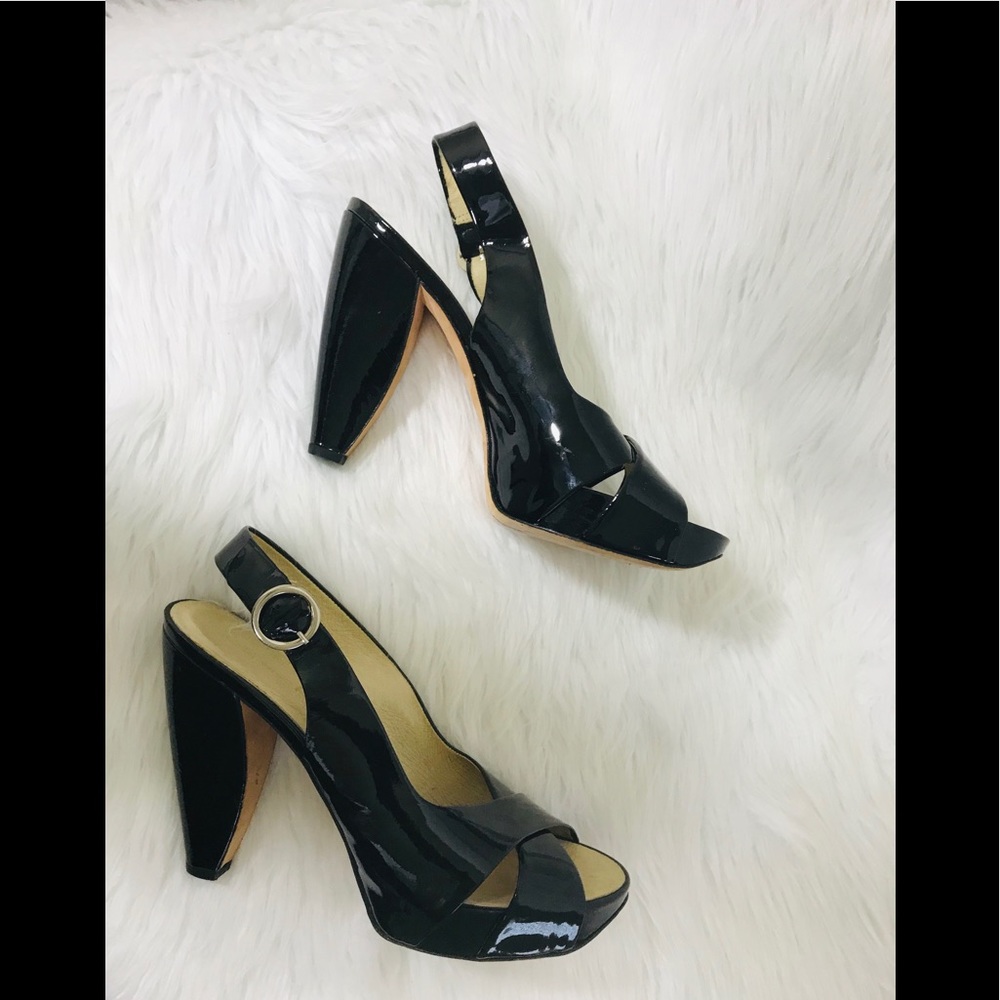 Boutique 58 Black Platforms Heels Size 10M